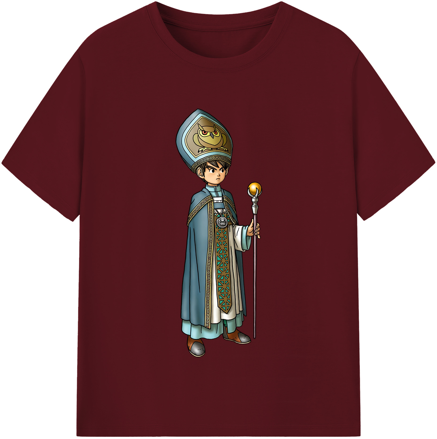 （画像用） ドラゴンクエスト Doragon Kuesuto Dragon Quest 綿100％半袖Tシャツ（フロントプリント）